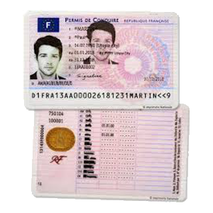 Copie du permis de conduire recto/verso